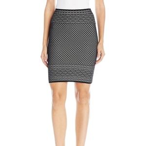 BCBGMaxAzria Pavel Geometric Pattern Pencil Skirt